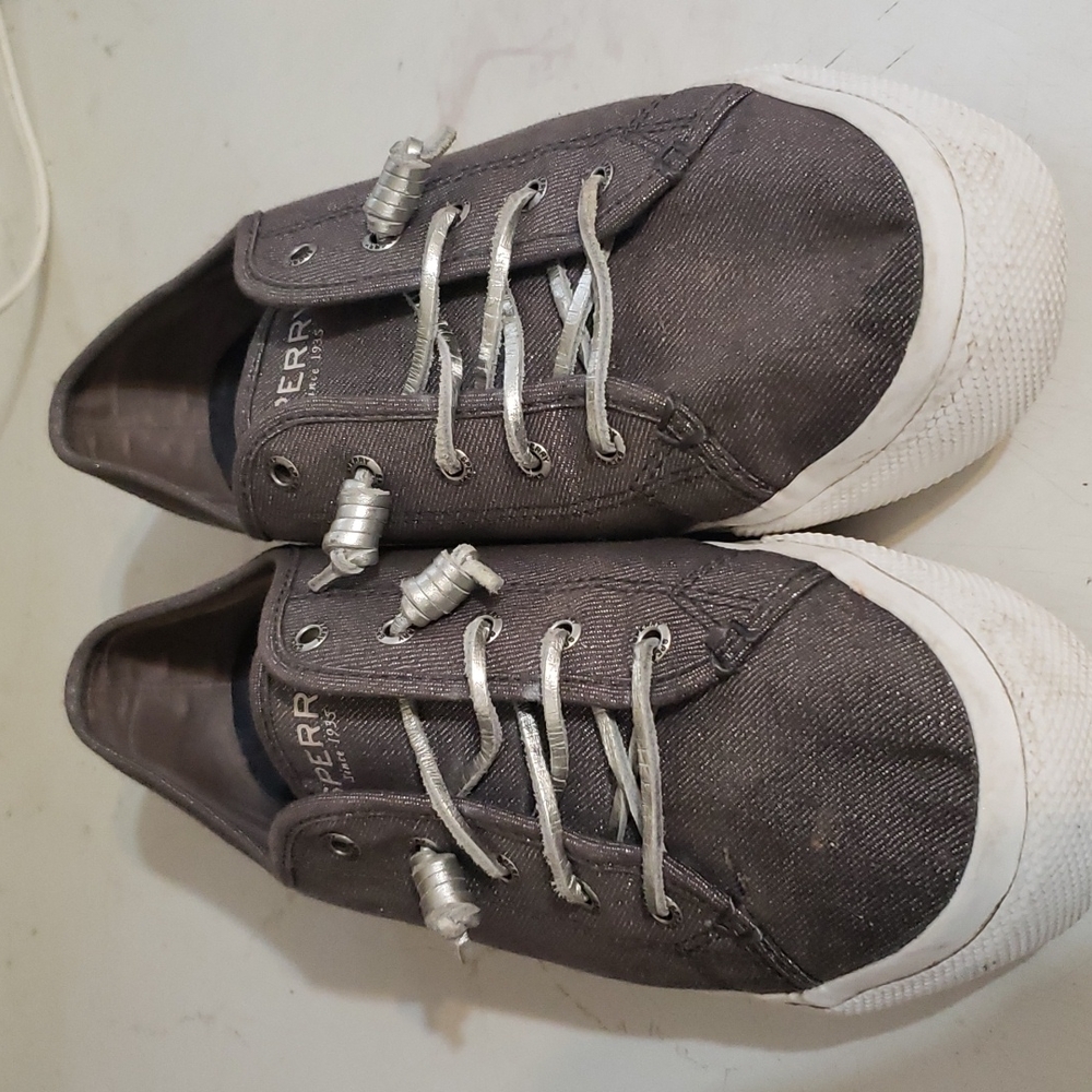 Sperry top sider sky sail metallic grey